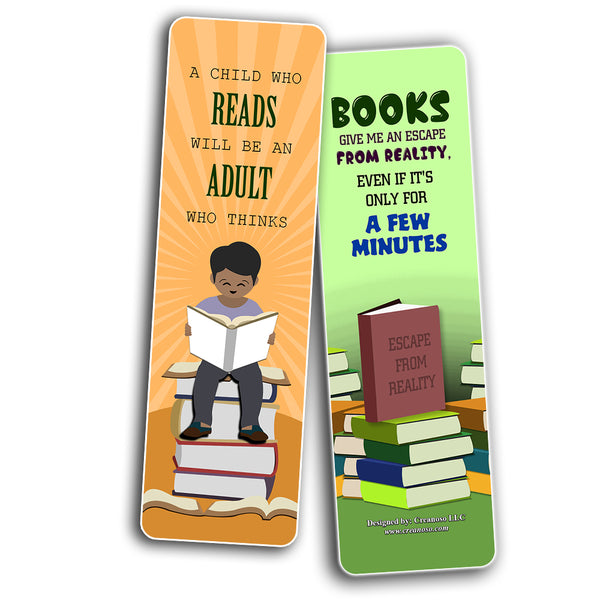 I Love Reading Bookmarks -  Stocking Stuffers Gift for Boys & Girls, Teens - Book Reading Rewards Gifts Incentive