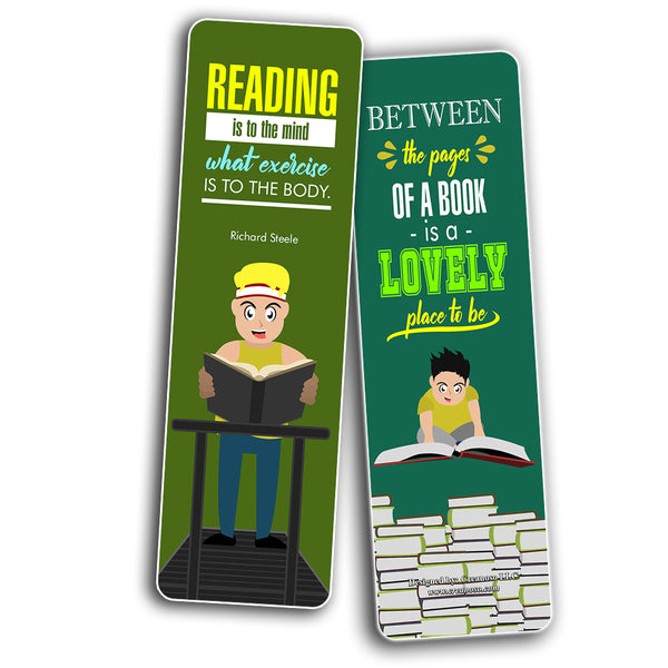 I Love Reading Bookmarks -  Stocking Stuffers Gift for Boys & Girls, Teens - Book Reading Rewards Gifts Incentive