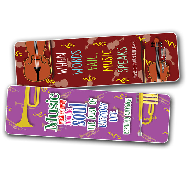 Creanoso Musical Quotes Bookmark ÃƒÂ¢Ã¢â€šÂ¬Ã¢â‚¬Å“ Cool Music Inspiring Inspirational Sayings for Musicians