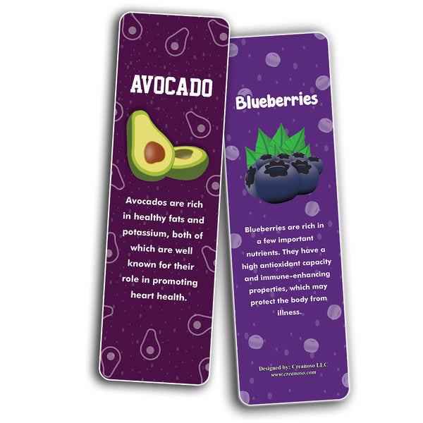 Healthy Fruits Bookmarks - Cool Gift Token for Kids, Boys & Girls, Teens ÃƒÂ¢Ã¢â€šÂ¬Ã¢â‚¬Å“ Party Favors Supplies ÃƒÂ¢Ã¢â€šÂ¬Ã¢â‚¬Å“ Book Reading Rewards Incentive