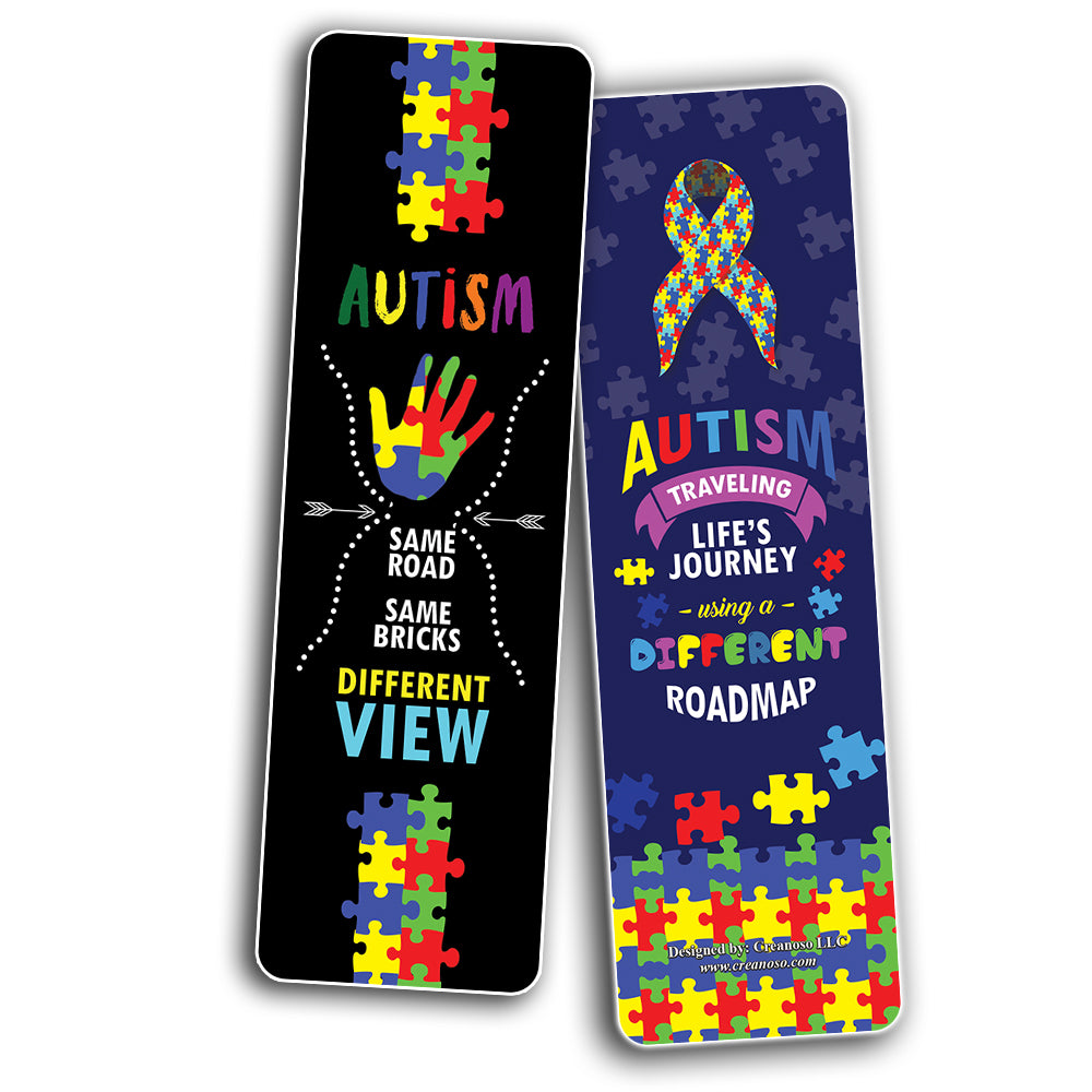 Asd Bookmark Creanoso Autism Awareness Bookmarks (60-Pack) - Assorted Informational
