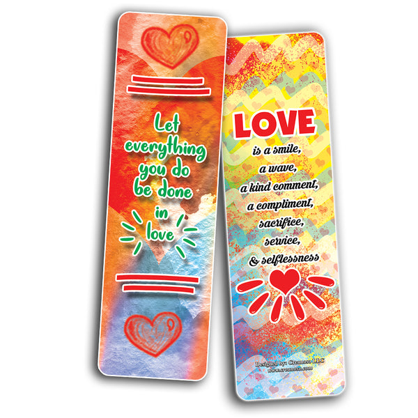 Love Bookmarks - Love Quotes Reading for Bookworms and Bibliophiles - Stocking Stuffers Gift Ideas for Boys and Girls