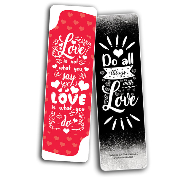 Love Bookmarks - Love Quotes Reading for Bookworms and Bibliophiles - Stocking Stuffers Gift Ideas for Boys and Girls