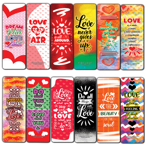 Love Bookmarks - Love Quotes Reading for Bookworms and Bibliophiles - Stocking Stuffers Gift Ideas for Boys and Girls