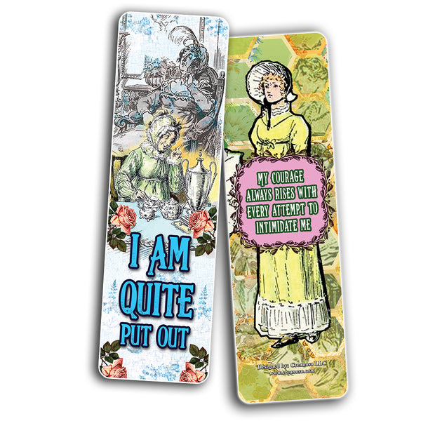 Creanoso Pride and Prejudice Bookmarks Cards ÃƒÆ’Ã‚Â¢ÃƒÂ¢Ã¢â‚¬Å¡Ã‚Â¬ÃƒÂ¢Ã¢â€šÂ¬Ã…â€œ Premium Stocking Stuffers Gifts for Bookworms