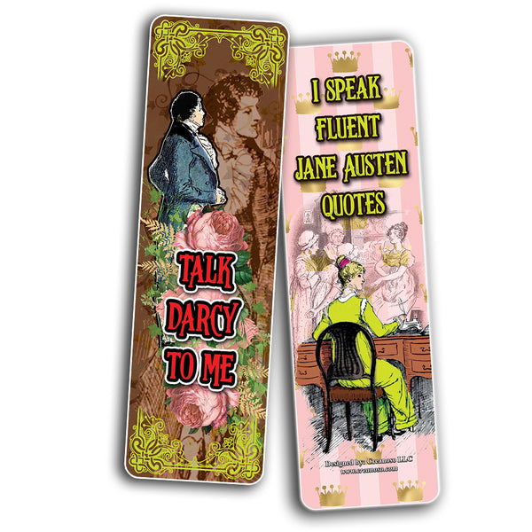 Creanoso Pride and Prejudice Bookmarks Cards ÃƒÆ’Ã‚Â¢ÃƒÂ¢Ã¢â‚¬Å¡Ã‚Â¬ÃƒÂ¢Ã¢â€šÂ¬Ã…â€œ Premium Stocking Stuffers Gifts for Bookworms