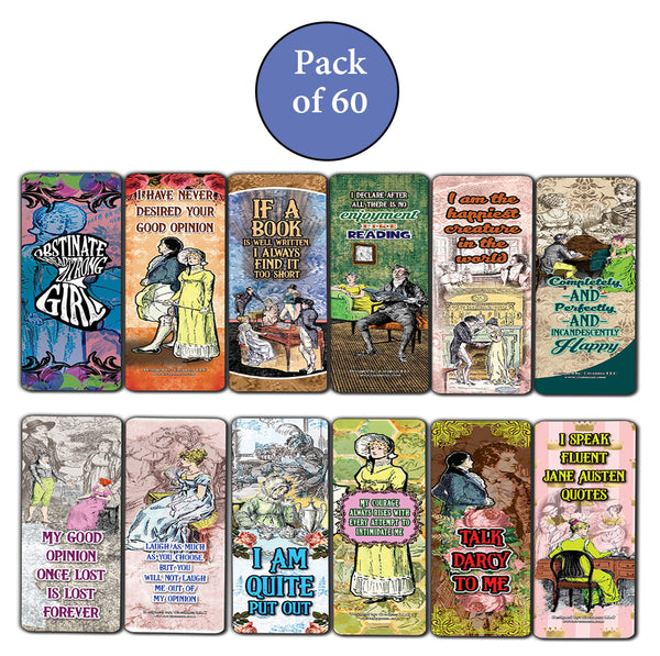 Creanoso Pride and Prejudice Bookmarks Cards ÃƒÆ’Ã‚Â¢ÃƒÂ¢Ã¢â‚¬Å¡Ã‚Â¬ÃƒÂ¢Ã¢â€šÂ¬Ã…â€œ Premium Stocking Stuffers Gifts for Bookworms