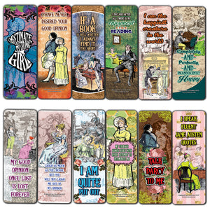 Creanoso Pride and Prejudice Bookmarks Cards ÃƒÆ’Ã‚Â¢ÃƒÂ¢Ã¢â‚¬Å¡Ã‚Â¬ÃƒÂ¢Ã¢â€šÂ¬Ã…â€œ Premium Stocking Stuffers Gifts for Bookworms