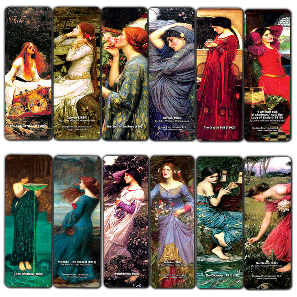 The Women of John William Waterhouse Pre-Raphaelite Art Bookmarks - Great Gift Token Giveaways Collection Pack Set for Men, Women, Bookworms ÃƒÆ’Ã‚Â¢ÃƒÂ¢Ã¢â‚¬Å¡Ã‚Â¬ÃƒÂ¢Ã¢â€šÂ¬Ã…â€œ Book Reading Rewards ÃƒÆ’Ã‚Â¢ÃƒÂ¢Ã¢â‚¬Å¡Ã‚Â¬ÃƒÂ¢Ã¢â€šÂ¬Ã…â€œ Cool Employee