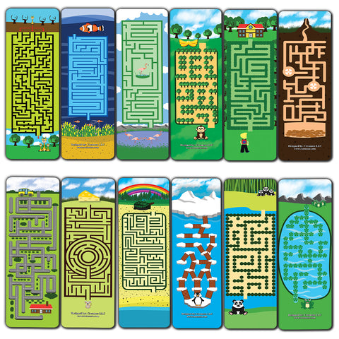 New Puzzle Maze Game Bookmarks (30-Pack)-Learning Reading Bookmarks Collection Set ÃƒÂ¢Ã¢â€šÂ¬Ã¢â‚¬Å“ Stocking Stuffers for Boys, Girls, Kids ÃƒÂ¢Ã¢â€šÂ¬Ã¢â‚¬Å“ Classroom Incentives - Gift TokensÃƒÂ¢Ã¢â€šÂ¬Ã‚Â¦