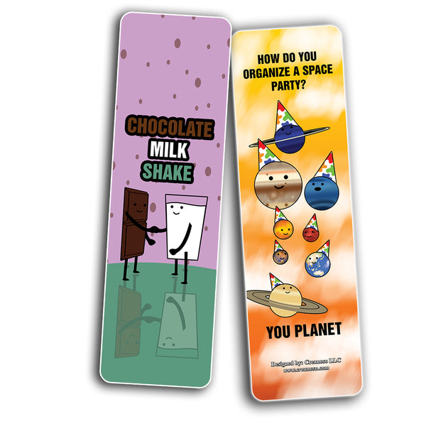 Creanoso Cute Jokes and Puns Bookmarks ÃƒÂ¢Ã¢â€šÂ¬Ã¢â‚¬Å“ Unique Stocking Stuffers Gifts for Bookworms
