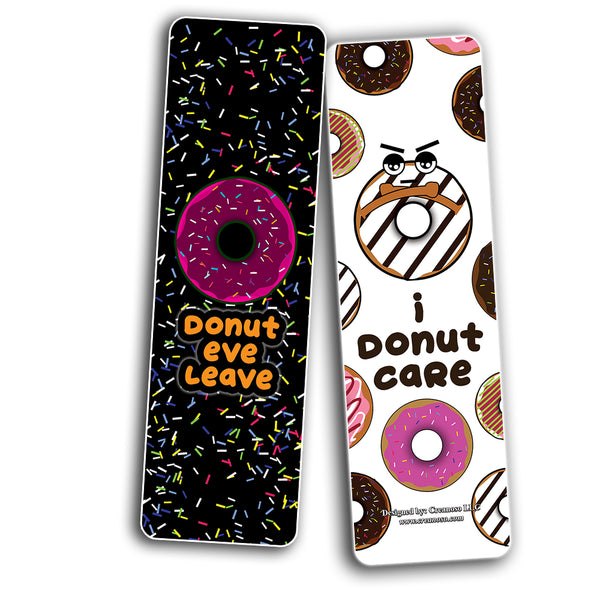 Creanoso Funny Donuts Sayings Bookmarks ÃƒÂ¢Ã¢â€šÂ¬Ã¢â‚¬Å“ Unique Stocking Stuffers Gifts for Bookworms
