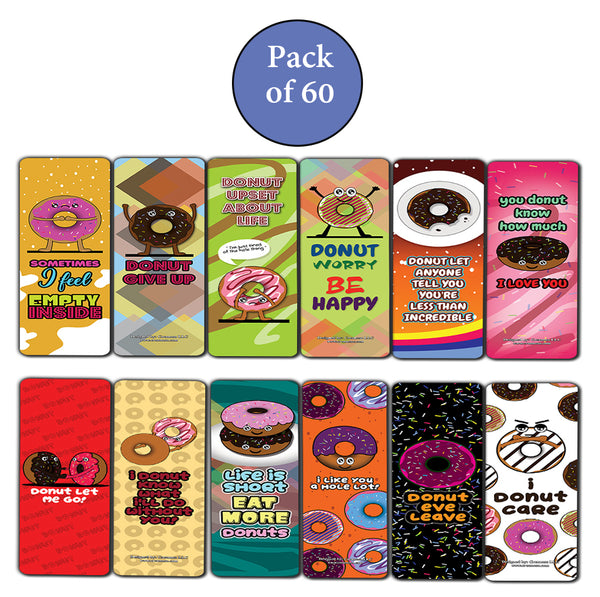 Creanoso Funny Donuts Sayings Bookmarks ÃƒÂ¢Ã¢â€šÂ¬Ã¢â‚¬Å“ Unique Stocking Stuffers Gifts for Bookworms
