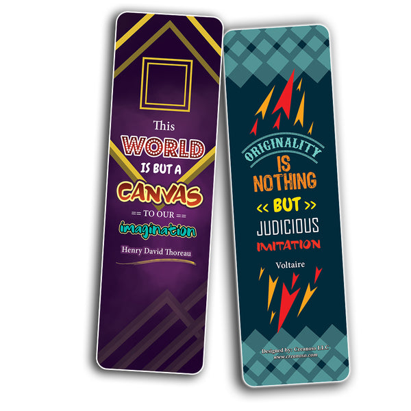 Creativity Quotes Bookmarks (60-Pack) - Learning Reading Bookmarks Collection Set ÃƒÆ’Ã‚Â¢ÃƒÂ¢Ã¢â‚¬Å¡Ã‚Â¬ÃƒÂ¢Ã¢â€šÂ¬Ã…â€œ Stocking Stuffers for Boys, Girls, Kids ÃƒÆ’Ã‚Â¢ÃƒÂ¢Ã¢â‚¬Å¡Ã‚Â¬ÃƒÂ¢Ã¢â€šÂ¬Ã…â€œ Classroom Incentives - Gift Tokens