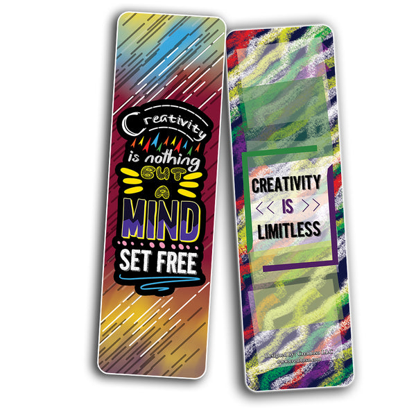 Creativity Quotes Bookmarks (60-Pack) - Learning Reading Bookmarks Collection Set ÃƒÆ’Ã‚Â¢ÃƒÂ¢Ã¢â‚¬Å¡Ã‚Â¬ÃƒÂ¢Ã¢â€šÂ¬Ã…â€œ Stocking Stuffers for Boys, Girls, Kids ÃƒÆ’Ã‚Â¢ÃƒÂ¢Ã¢â‚¬Å¡Ã‚Â¬ÃƒÂ¢Ã¢â€šÂ¬Ã…â€œ Classroom Incentives - Gift Tokens