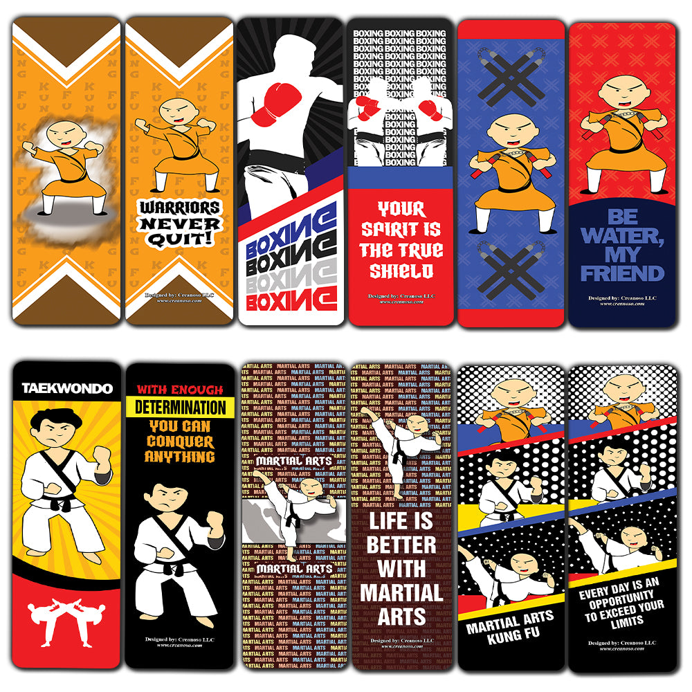 Creanoso Martial Arts Kung Fu Cards - Unique Stocking Stuffers Gifts for Kids