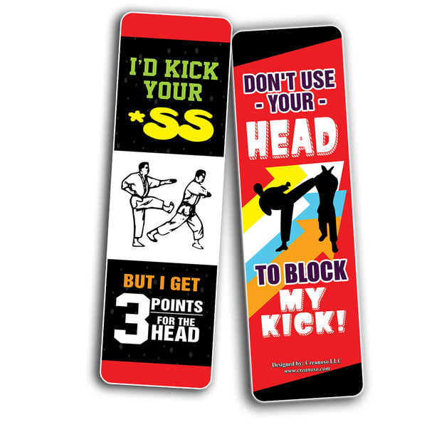 Taekwondo Cards -  Awesome Book Page Marker Clip Set - Premium Gift for Boys & Girls, Children