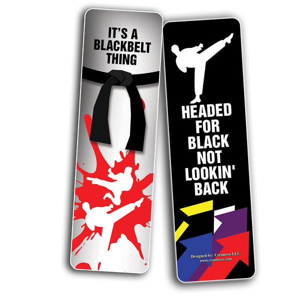 Taekwondo Cards -  Awesome Book Page Marker Clip Set - Premium Gift for Boys & Girls, Children