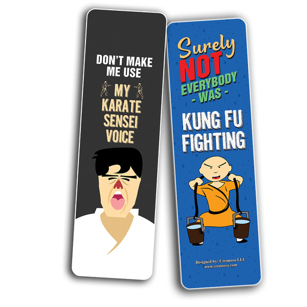 Karate Book Page Clipper Cards (30-Pack) - Assorted Designs for Children - Classroom Reward Incentives for Students - Stocking Stuffers & Party Favors