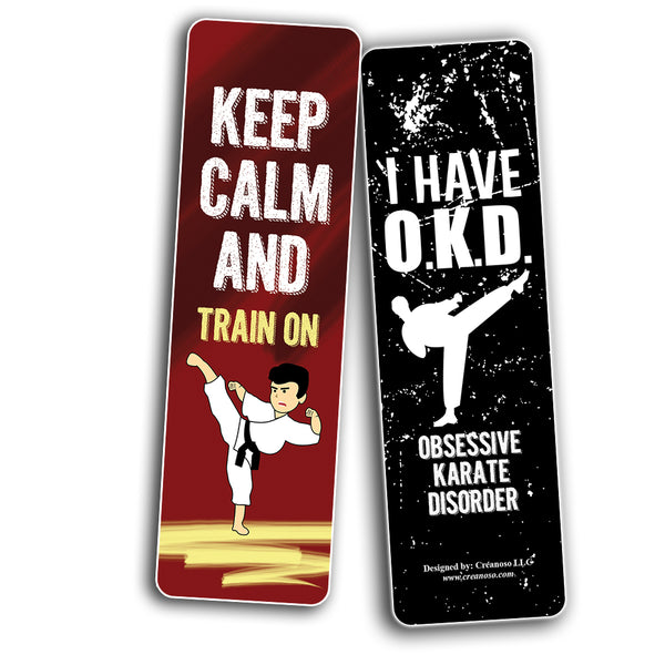 Karate Book Page Clipper Cards (30-Pack) - Assorted Designs for Children - Classroom Reward Incentives for Students - Stocking Stuffers & Party Favors