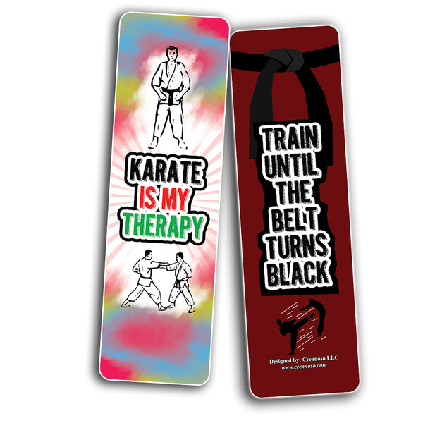Karate Book Page Clipper Cards (30-Pack) - Assorted Designs for Children - Classroom Reward Incentives for Students - Stocking Stuffers & Party Favors