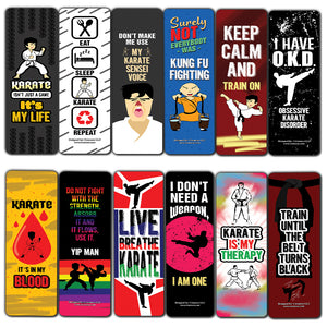 Karate Book Page Clipper Cards (30-Pack) - Assorted Designs for Children - Classroom Reward Incentives for Students - Stocking Stuffers & Party Favors