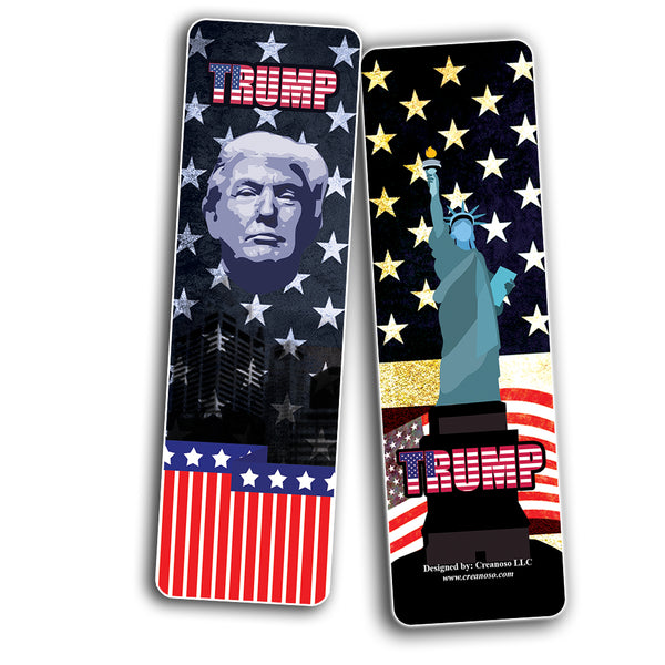 Creanoso Trump President Collectors Bookmarks - Unique Stocking Stuffers Gifts for Men and Women