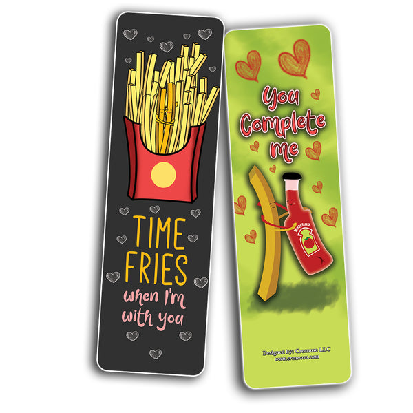 Creanoso Funny Fries Puns Jokes BookmarksÃƒÂ¢Ã¢â€šÂ¬Ã¢â‚¬Å“ Unique Stocking Stuffers Gifts for Bookworms
