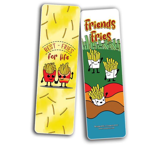 Creanoso Funny Fries Puns Jokes BookmarksÃƒÂ¢Ã¢â€šÂ¬Ã¢â‚¬Å“ Unique Stocking Stuffers Gifts for Bookworms