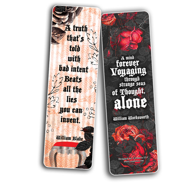 Creanoso Gothic Bookmark Cards ÃƒÂ¢Ã¢â€šÂ¬Ã¢â‚¬Å“ Amazing Stocking Stuffers and Gift Set or Party favors