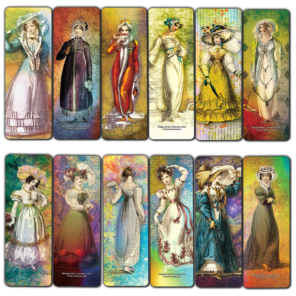 Fashion Plates Bookmark Cards (30-Pack) Ackermann Book Club Page Clipper Set â€“ Stocking Stuffers Gift for Boys, Girls, Men, Women, Teens â€“ Classroom Incentives