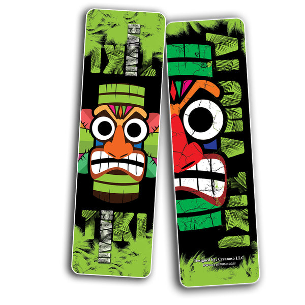 Aloha Tiki Design Bookmarks Cards (60-Pack)