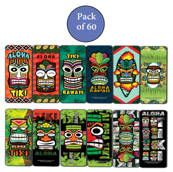 Aloha Tiki Design Bookmarks Cards (60-Pack)