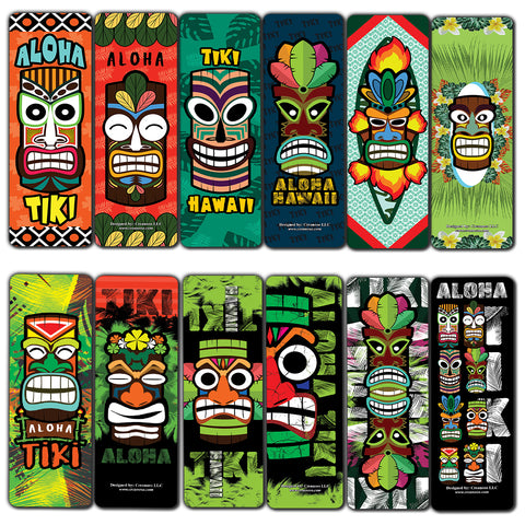 Aloha Tiki Design Bookmarks Cards (30-Pack)