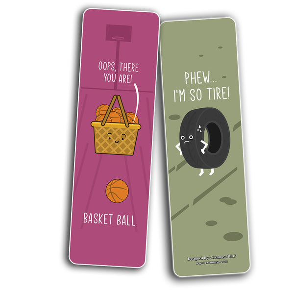 Creanoso The Real Meaning We Say (Funny Illustration) Bookmarks (12-Pack) - Unique Teacher Stocking Stuffers Gifts for Boys, Girls, Teens, - Book Reading Clippers