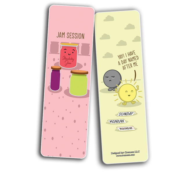 Creanoso The Real Meaning We Say (Funny Illustration) Bookmarks (30-Pack) - Classroom Reward Incentives for Students and Children - Stocking Stuffers Party Favors & Giveaways for Teens & Adults