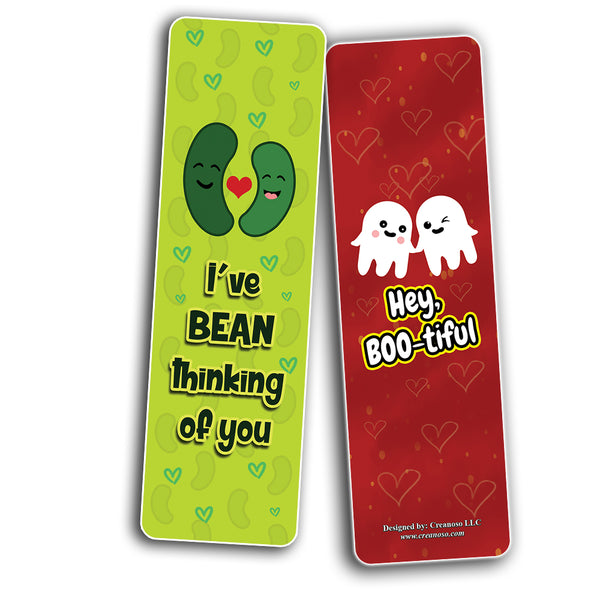 Funny Puns for Couples Bookmarks (60-Pack) - Premium Quality Gift Ideas for Children, Teens, & Adults for All Occasions - Stocking Stuffers Party Favor & Giveaways