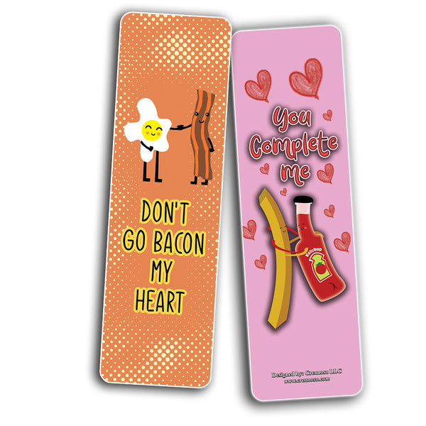 Funny Puns for Couples Bookmarks (60-Pack) - Premium Quality Gift Ideas for Children, Teens, & Adults for All Occasions - Stocking Stuffers Party Favor & Giveaways