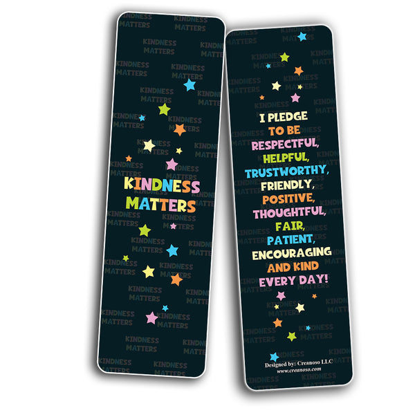 Creanoso Anti-Bullying Bookmarks Cards Series 3 (60-Pack) - Premium Quality Gift Ideas for Children, Teens, & Adults for All Occasions - Stocking Stuffers Party Favor & Giveaways