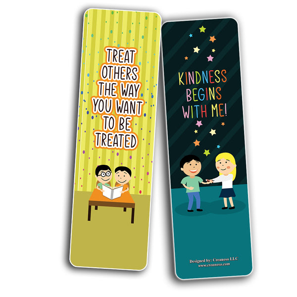 Creanoso Anti-Bullying Bookmarks Cards Series 3 (12-Pack) - Stocking Stuffers Premium Quality Gift Ideas for Children, Teens, & Adults - Corporate Giveaways & Party Favors