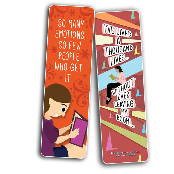 Reading Bookmarks for Books (60-Pack)