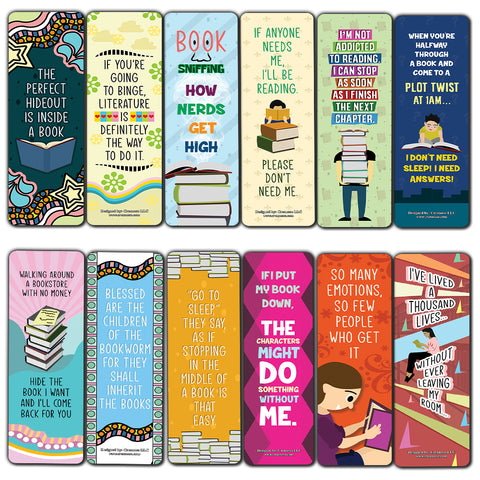 Reading Bookmarks for Books (30-Pack)