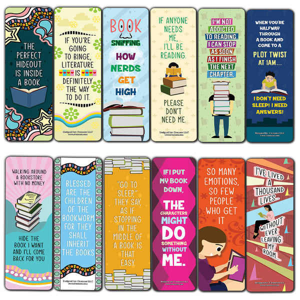 Reading Bookmarks for Books (60-Pack)