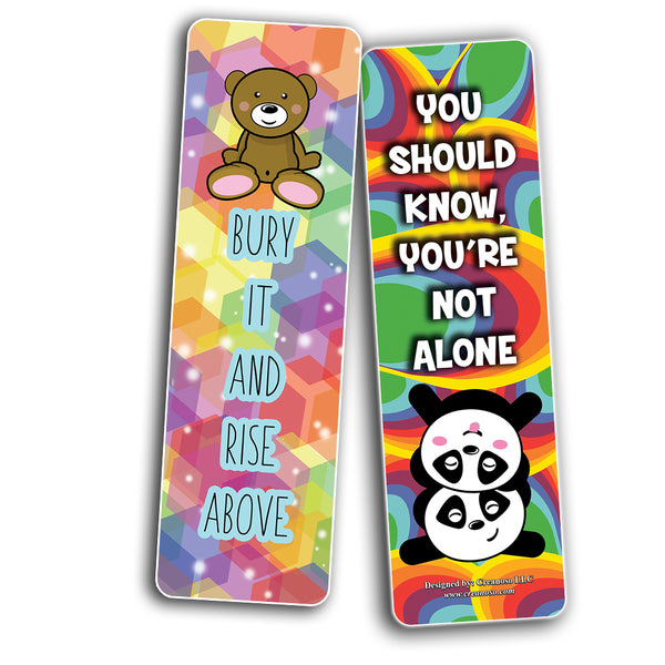 Bookmarks Cards Colorful Motivational (60-Pack)