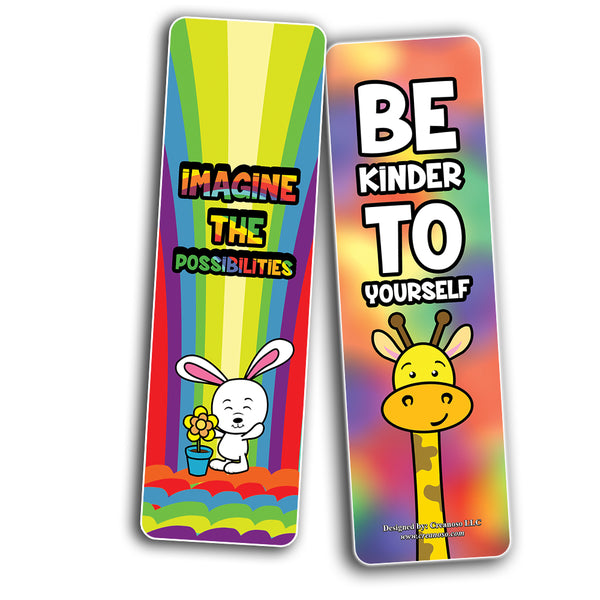 Bookmarks Cards Colorful Motivational (12-Pack)