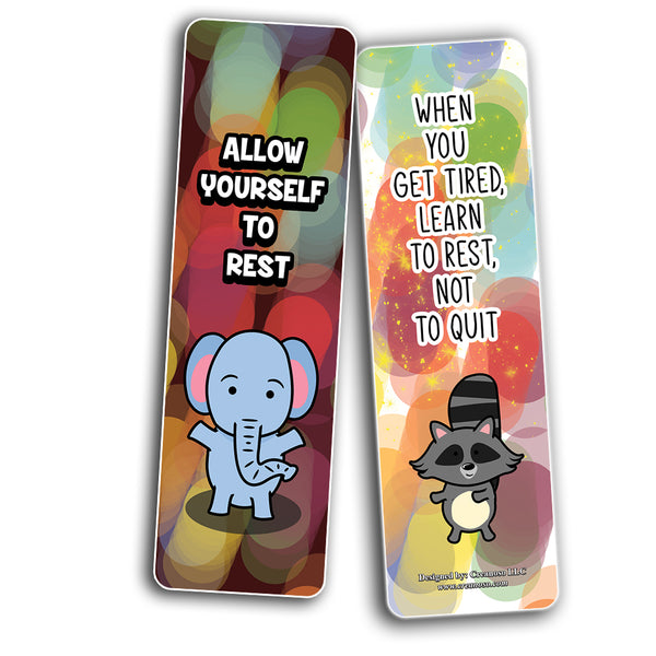 Bookmarks Cards Colorful Motivational (30-Pack)