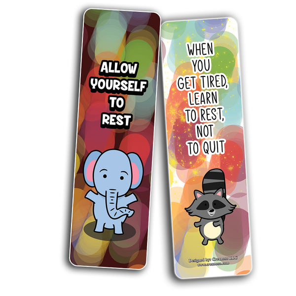 Bookmarks Cards Colorful Motivational (12-Pack)