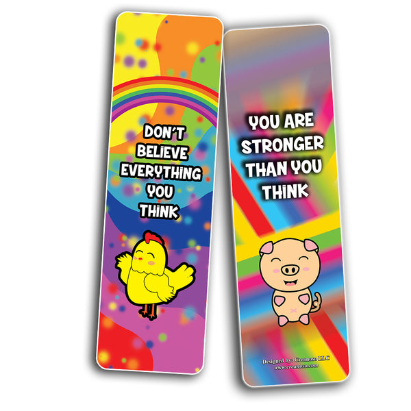 Bookmarks Cards Colorful Motivational (12-Pack)