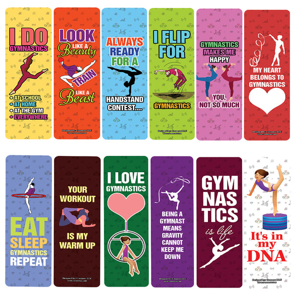 I Do Gymnastics Bookmarks (10-Sets X 6 Cards)