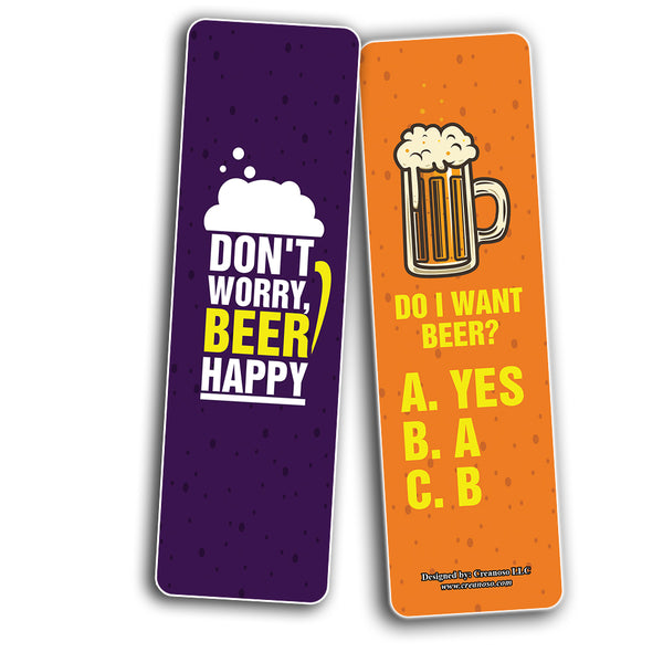 Funny Beer Friends Bookmarks (2-Sets X 6 Cards)